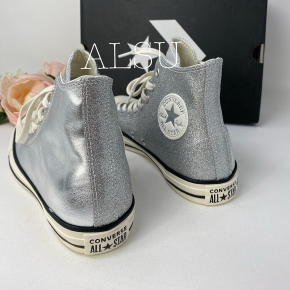 Converse Chuck Taylor All Star High Top Silver W - Picture 7 of 8